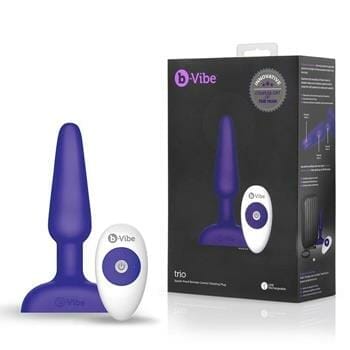 OJAM Online Shopping - B-vibe Trio Anal Plug - # Purple 1 pc Sexual Wellness