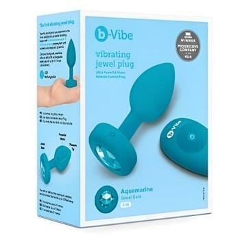 OJAM Online Shopping - B-vibe Vibrating Jewel Anal Plug S/M - # Teal 1 pc Sexual Wellness