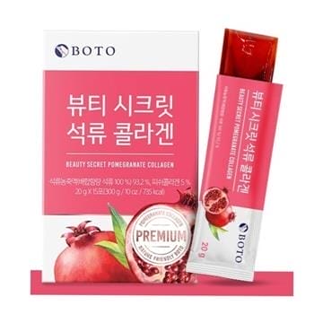 OJAM Online Shopping - BOTO BOTO - Beauty Secret Pomegranate Collagen 20g x 15 sticks [Parallel Imports] 20g x 15 sticks Supplements