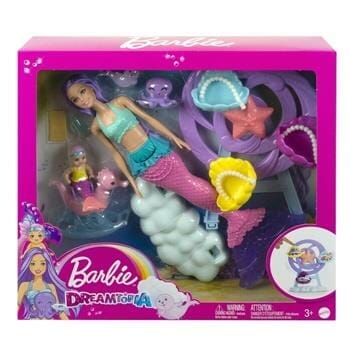OJAM Online Shopping - Barbie Dreamtopia Mermaid Dolls and Accessories 36x8x32cm Toys