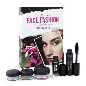 OJAM Online Shopping - BareMinerals BareMinerals Face Fashion Collection - The Look Of Now Pretty Wild (Blush + 2x Eye Color + Mascara + Lipcolor) 5pcs Make Up