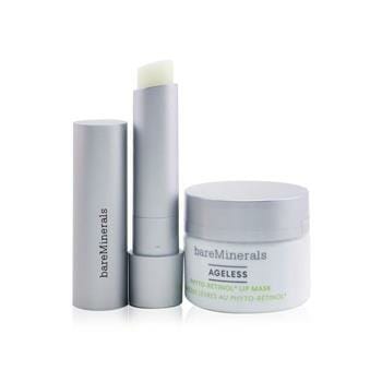 OJAM Online Shopping - BareMinerals Day & Night Lip Care Duo: Ageless Phyto-Retinol Lip Balm 3.3g+ Ageless Phyto-Retinol Lip Mask 13g 2pcs Skincare