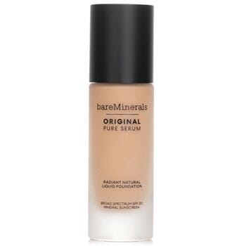 OJAM Online Shopping - BareMinerals Original Pure Serum Radiant Natural Liquid Foundation Mineral SPF 20 - # Medium Warm 3 30ml/1oz Make Up