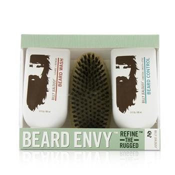OJAM Online Shopping - Billy Jealousy Beard Envy Kit: Beard Wash 88ml + Beard Control 88ml + brush 1pcs 3pcs Men's Skincare