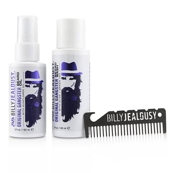 OJAM Online Shopping - Billy Jealousy O.G. Beard Care Trio Set : 1x Beard Wash 60ml + 1x Beard Oil 60ml + 1x Titanium Comb 3pcs Men's Skincare