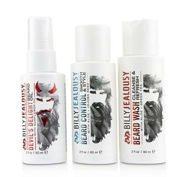 OJAM Online Shopping - Billy Jealousy Wicked Beard Care Trio Set : 1x Beard Wash 60ml + 1x Beard Control 60ml + 1x Beard Oil 60ml 3pcs Men's Skincare