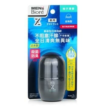 OJAM Online Shopping - Biore Men's Deodorant Z Roll On (Aqua Citrus) 55ml/1.86oz Men's Skincare