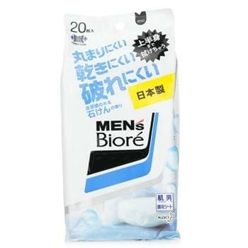 OJAM Online Shopping - Biore Men's Facial Sheet (Soap) 20pcs Men's Skincare