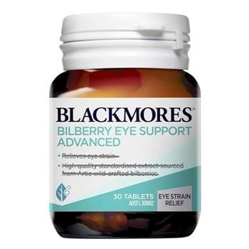 OJAM Online Shopping - Blackmores Bilberry Eye Support Advanced 30 capsules Supplements