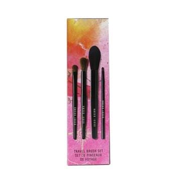 OJAM Online Shopping - Bobbi Brown Travel Brush Set (4x Brush): Powder Brush + Eye Shadow Brush + Eye Blender Brush + Eye Liner Brush 4pcs Make Up