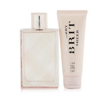 OJAM Online Shopping - Burberry Brit Sheer Coffret: Eau De Toilette Spray 100ml/3.3oz + Body Lotion 75ml/2.5oz 2pcs Ladies Fragrance