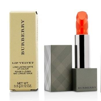 OJAM Online Shopping - Burberry Lip Velvet Long Lasting Matte Lip Colour - # No. 412 Orange Red 3.5g/0.12oz Make Up