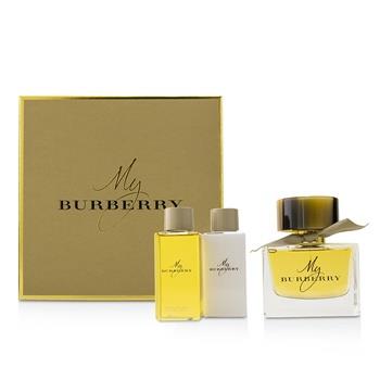 OJAM Online Shopping - Burberry My Burberry Coffret: Eau De Parfum Spray 90ml/3oz + Body Lotion 75ml/2.6oz + Bathing Gel 75ml/2.6oz 3pcs Ladies Fragrance