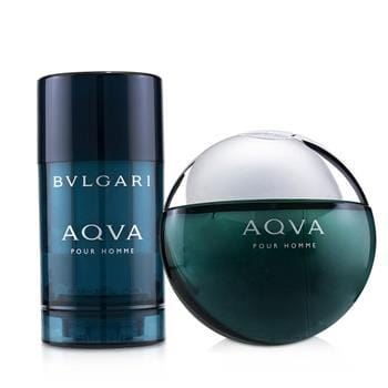 OJAM Online Shopping - Bvlgari Aqva Pour Homme Coffret: Eau De Toilette Spray 100ml/3.4oz + Deodorant  Stick 75ml/2.7oz 2pcs Men's Fragrance