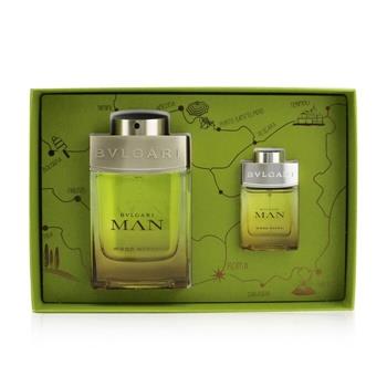 OJAM Online Shopping - Bvlgari Man Wood Neroli Coffret: Eau De Parfum Spray 100ml + Eau De Parfum Spray 15ml (Box Slightly Damaged) 2pcs Men's Fragrance