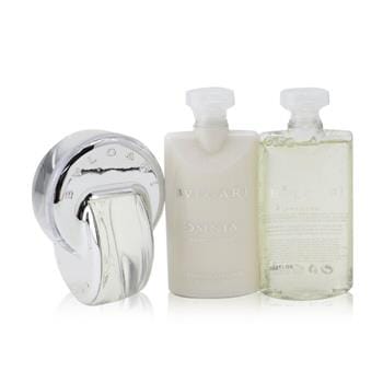 OJAM Online Shopping - Bvlgari Omnia Crystalline Coffret: Eau De Toilette Spray 65ml/2.2oz + Body Lotion 75ml/2.5oz + Bath And Shower Gel 75ml/2.5oz + Pouch 3pcs+Pouch Ladies Fragrance