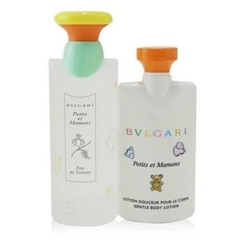 OJAM Online Shopping - Bvlgari Petits Et Mamans Coffret: Eau De Toilette Spray 100ml/3.4oz + Gentle Body Lotion 75ml/2.5oz + Toiletry Pouch 2pcs+1Pouch Ladies Fragrance