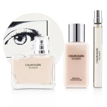 OJAM Online Shopping - Calvin Klein Women Coffret: Eau De Parfum Spray 100ml/3.4oz + Body Lotion 100ml/3.4oz + Eau De Parfum Spray 10ml/0.33oz 3pcs Ladies Fragrance