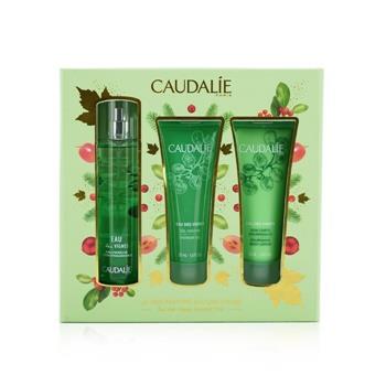 OJAM Online Shopping - Caudalie Eau Des Vignes Christmas Coffret: Fresh Fragrance Spray 50ml + Shower Gel 50ml + Body Lotion 50ml (Green Line) 3pcs Ladies Fragrance