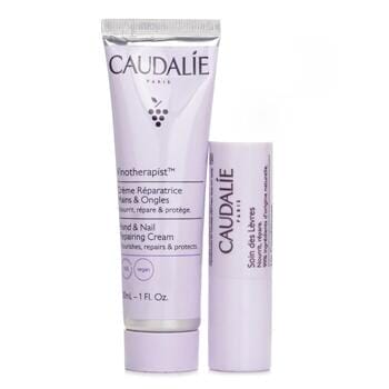 OJAM Online Shopping - Caudalie Vinotherapist Hand & Nail Repairing Cream 30ml + Lip Conditioner 4.5g 2pcs Skincare