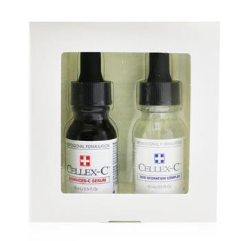 OJAM Online Shopping - Cellex-C Advanced-C Serum 2 Step Starter Kit: Advanced-C Serum + Skin Hydration Complex (Exp. Date: 12/2021) 2x15ml/0.5oz Skincare