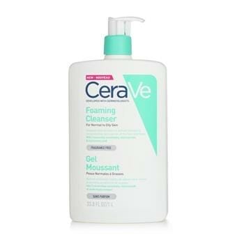 OJAM Online Shopping - CeraVe Foaming Cleanser For Normal to Oily Skin (With Pump) 1000ml/33.8oz Skincare