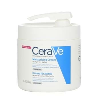 OJAM Online Shopping - CeraVe Moisturising Cream For Dry to Very Dry Skin (With Pump) 454g/16oz Skincare