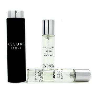 OJAM Online Shopping - Chanel Allure Homme Sport Eau De Toilette Travel Spray (With Two Refills) 3x20ml/0.7oz Men's Fragrance