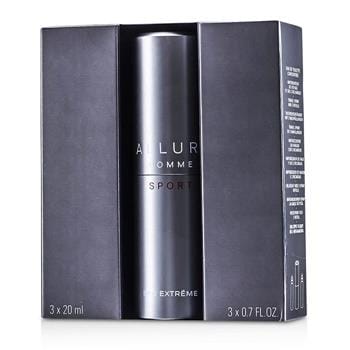 OJAM Online Shopping - Chanel Allure Homme Sport Eau Extreme Travel Spray (With 2 Refills) 3x20ml/0.7oz Men's Fragrance