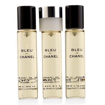 OJAM Online Shopping - Chanel Bleu De Chanel Eau De Parfum Twist & Spray Refill 3x20ml Men's Fragrance