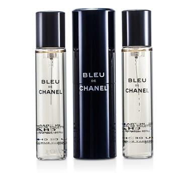 OJAM Online Shopping - Chanel Bleu De Chanel Eau De Toilette Travel Spray & Two Refills 3x20ml/0.7oz Men's Fragrance