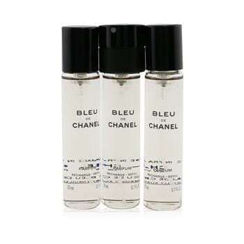 OJAM Online Shopping - Chanel Bleu De Chanel Parfum Twist & Spray Refill 3x20ml/0.7oz Men's Fragrance