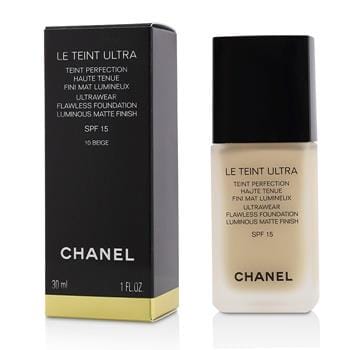 OJAM Online Shopping - Chanel Le Teint Ultra Ultrawear Flawless Foundation Luminous Matte Finish SPF15 - # 10 Beige 30ml/1oz Make Up