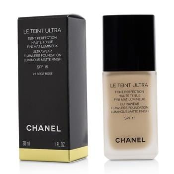 OJAM Online Shopping - Chanel Le Teint Ultra Ultrawear Flawless Foundation Luminous Matte Finish SPF15 - # 22 Beige Rose 30ml/1oz Make Up