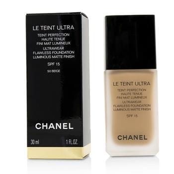 OJAM Online Shopping - Chanel Le Teint Ultra Ultrawear Flawless Foundation Luminous Matte Finish SPF15 - # 50 Beige 30ml/1oz Make Up