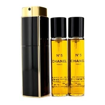 OJAM Online Shopping - Chanel No.5 Eau De Parfum Purse Spray And 2 Refills 3x20ml/0.7oz Ladies Fragrance