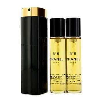 OJAM Online Shopping - Chanel No.5 Eau De Toilette Purse Spray And 2 Refills 3x20ml/0.7oz Ladies Fragrance