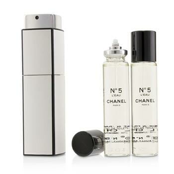 OJAM Online Shopping - Chanel No.5 L'Eau Eau De Toilette Purse Spray And 2 Refills 3x20ml/0.7oz Ladies Fragrance