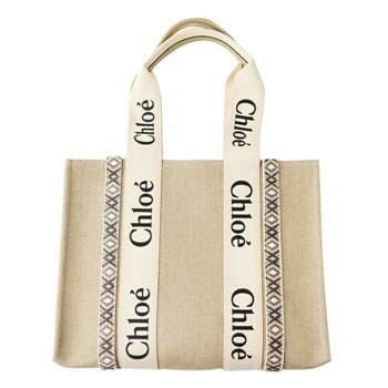 OJAM Online Shopping - Chloé Medium Woody Tote Bag Slate Grey Luxury