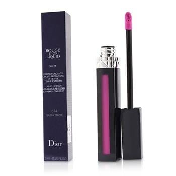OJAM Online Shopping - Christian Dior Rouge Dior Liquid Lip Stain - # 674 Sassy Matte 6ml/0.2oz Make Up