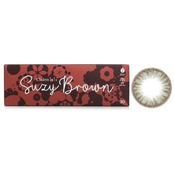OJAM Online Shopping - Clalen 1 Day Iris Suzy Brown Color Contact Lenses -3.50 30pcs Make Up