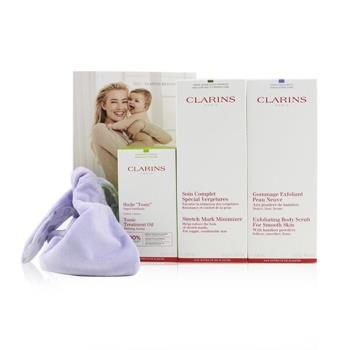 OJAM Online Shopping - Clarins A Beautiful Pregnancy Set: Stretch Mark Minimizer 200ml+ Exfoliating Body Scrub 200ml+ Body Treatment Oil-Tonic 100ml 3pcs Skincare