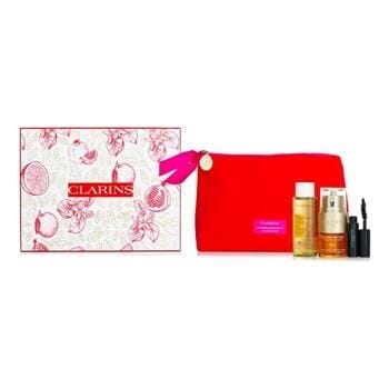 OJAM Online Shopping - Clarins Double Serum Eye Collection 3pcs+1bag Skincare