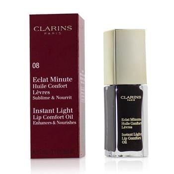 OJAM Online Shopping - Clarins Eclat Minute Instant Light Lip Comfort Oil - # 08 Blackberry 7ml/0.1oz Make Up
