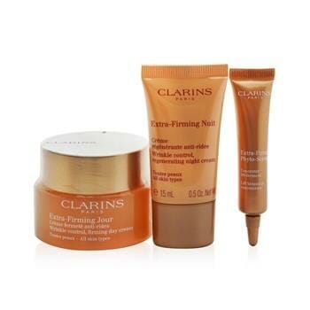 OJAM Online Shopping - Clarins Extra-Firming Collection: Day Cream 50ml+ Night Cream 15ml+ Phyto-Serum 10ml+ Bag 3pcs+1bag Skincare