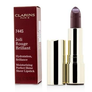 OJAM Online Shopping - Clarins Joli Rouge Brillant (Moisturizing Perfect Shine Sheer Lipstick) - # 744S Plum 3.5g/0.1oz Make Up