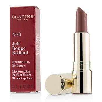 OJAM Online Shopping - Clarins Joli Rouge Brillant (Moisturizing Perfect Shine Sheer Lipstick) - # 757S Nude Brick 3.5g/0.1oz Make Up