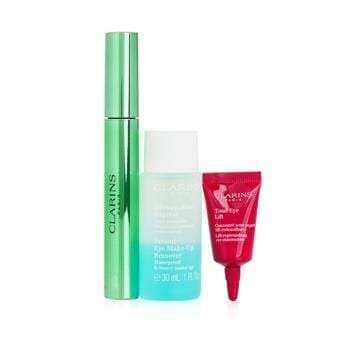 OJAM Online Shopping - Clarins Lash Lift Effect Collection: Supra Lift & Curl Mascara 8ml+Eye Makeup Remover 30ml+Total Eye Lift 3ml 3pcs Skincare