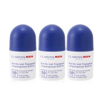 OJAM Online Shopping - Clarins Men Antiperspirant Deo Roll-On Trio 3x50ml/1.7oz Men's Skincare