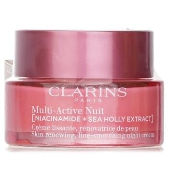 OJAM Online Shopping - Clarins Multi-Active Nuit (Niacinamide + Sea Holly Extract) Skin Renewing Line-Smoothing Night Cream Dry Skin 50ml/1.7oz Skincare